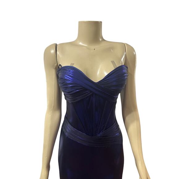 Sherri Hill Womens Strapless Off Shoulder Dress Size 6 Prom Cocktail Pageant - Picture 3 of 13